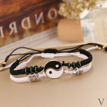 Hermosa Pulsera para Pareja Ying-Yang