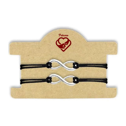 Manillas para Parejas Infinito Hilo Rojo x2
