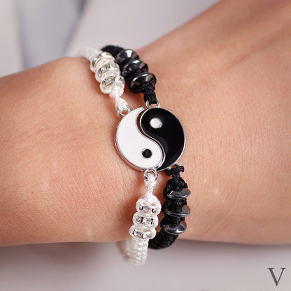 Hermosa Pulsera para Pareja Ying-Yang