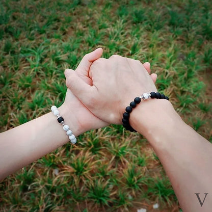 Pulsera Parejas por siempre mi corazón imantado