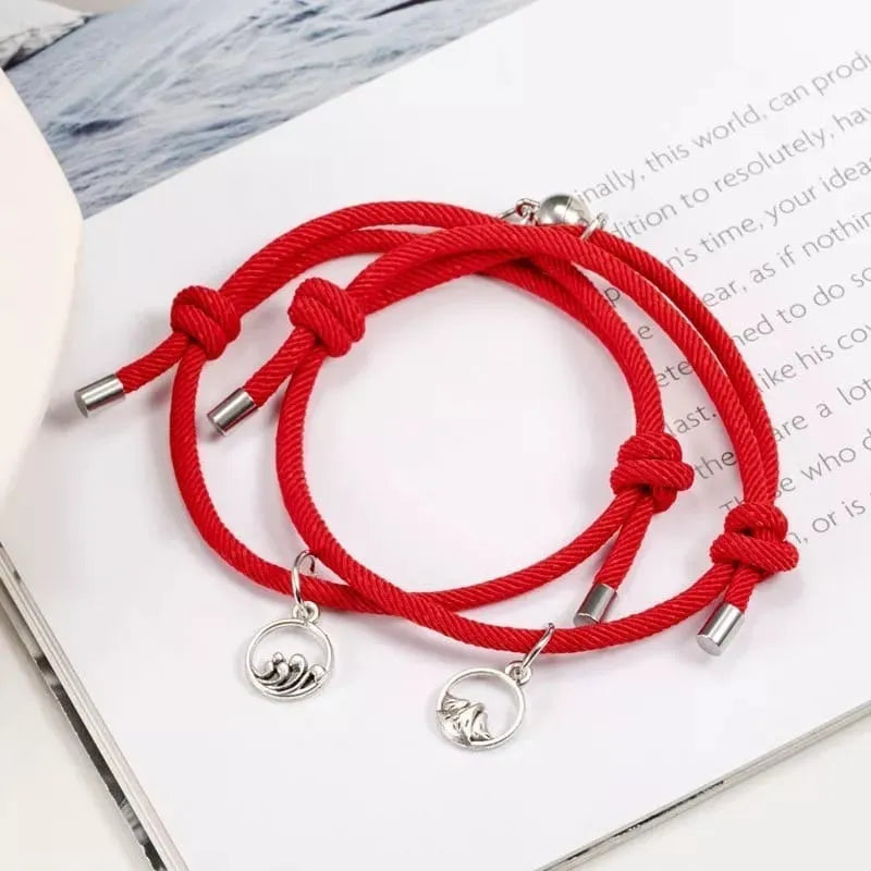 Pulsera para Parejas en Lazo Magnético x2