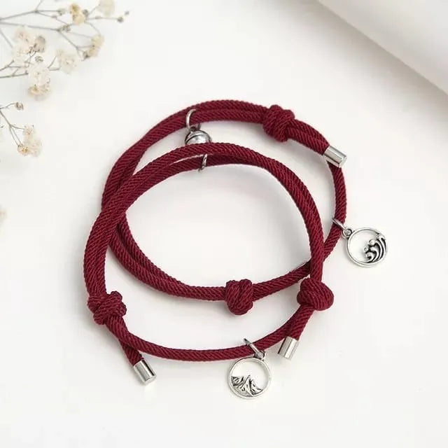 Pulsera para Parejas en Lazo Magnético x2