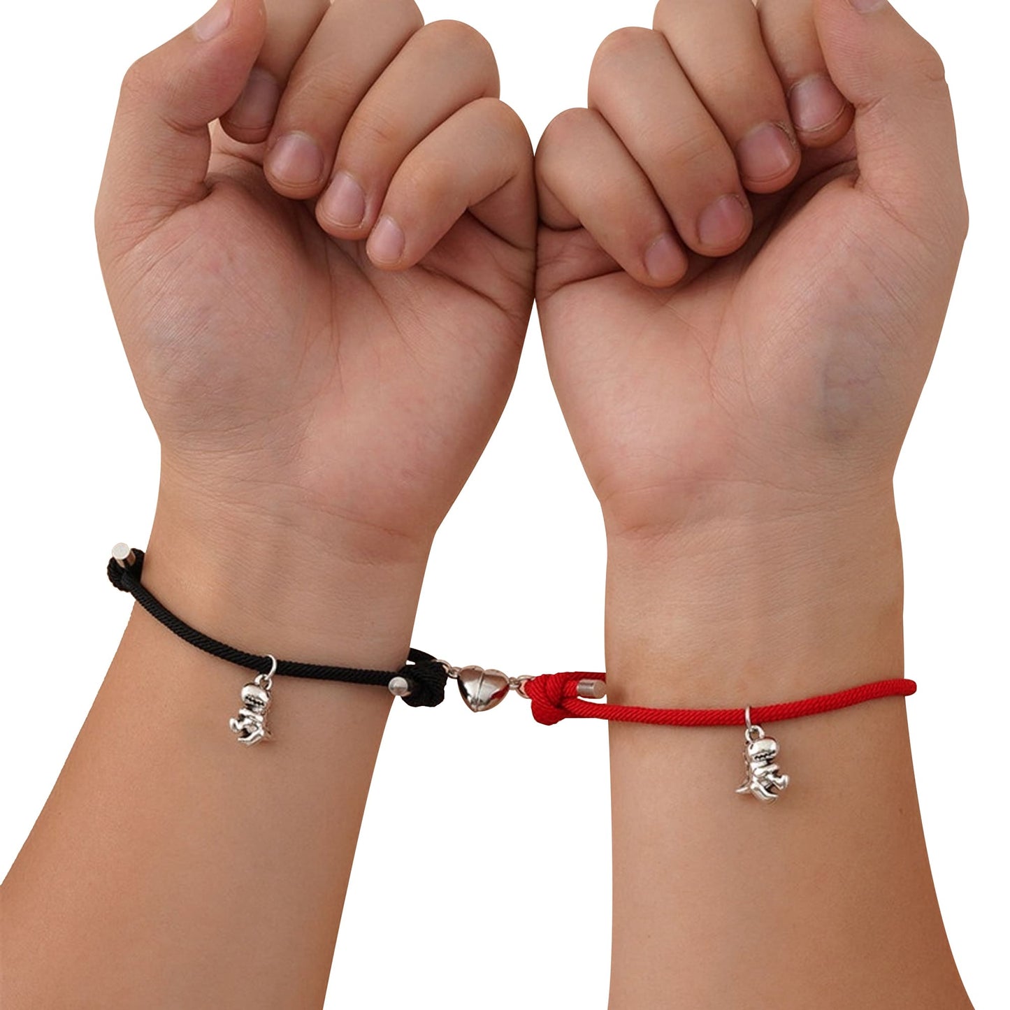 Pulseras Dinosaurio De Atracción Mutua Corazón (ajustable)